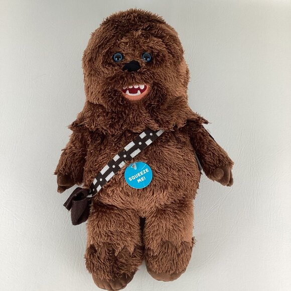 Hallmark Disney Star Wars Hug & Play Chewbacca Talking 17" Plush Stuffed Animal - Picture 2 of 7